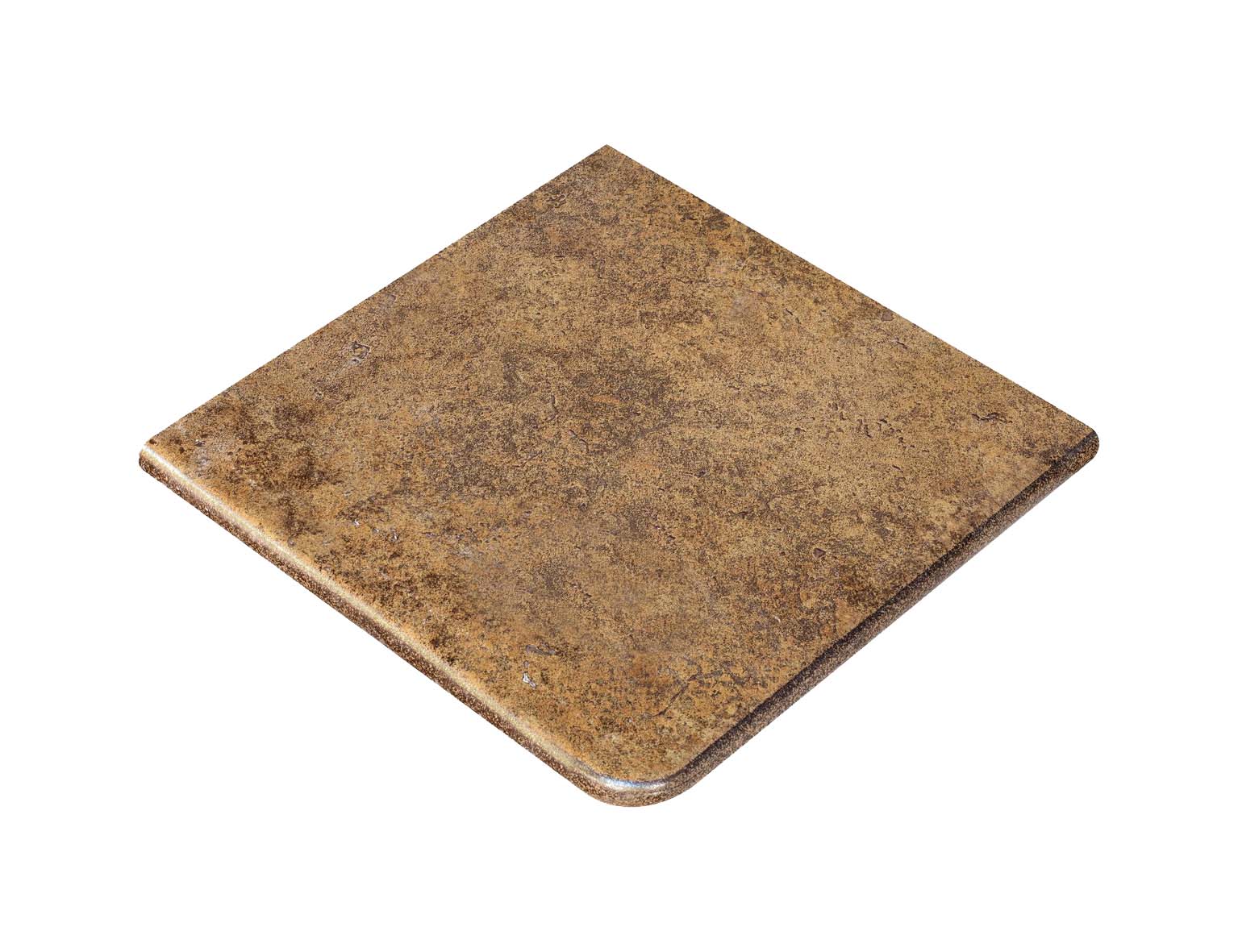 Metalica VULCANO Exagres 330*330*12 мм, клинкерная угловая ступень флорентинер с капиносом, противоскользящая