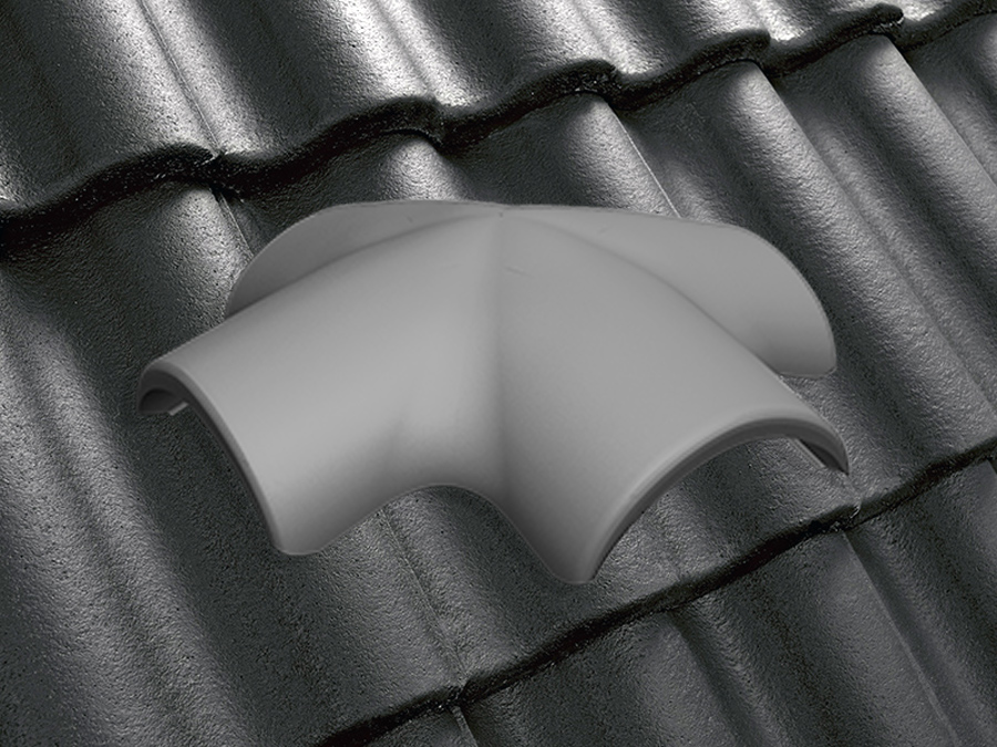 Х-образная черепица натуральная цементно-песчаная Classic черный 20, Kriastak Baltic tile