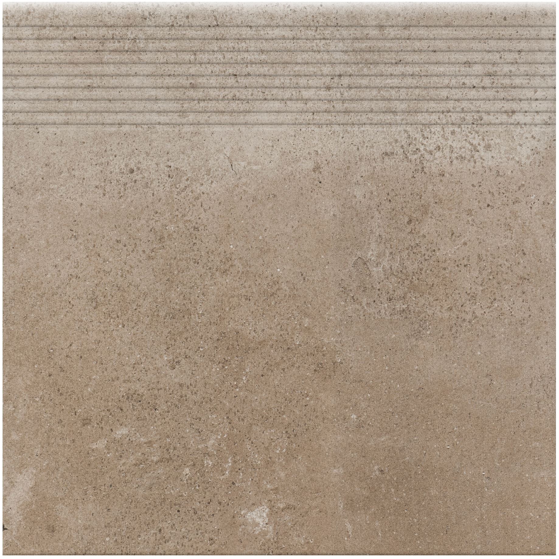 Клинкерная ступень с насечками противоскользящая плитка Cerrad Podloga Piatto sand 300*300*9 мм