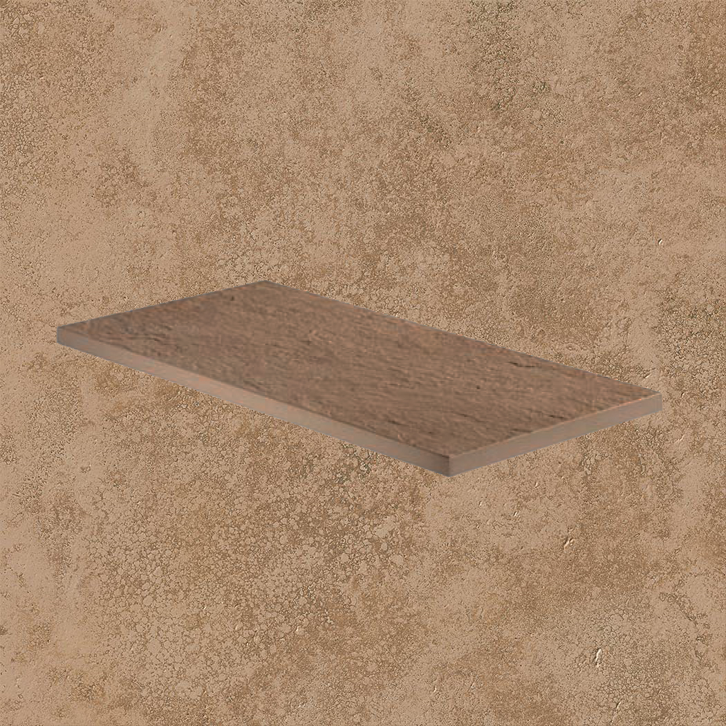 Тротуарная плитка Бежевая Lastra. Спец. Элемент-Бортик Лэндстоун Волнат \ Landstone Walnut Lineare 300х600х20мм