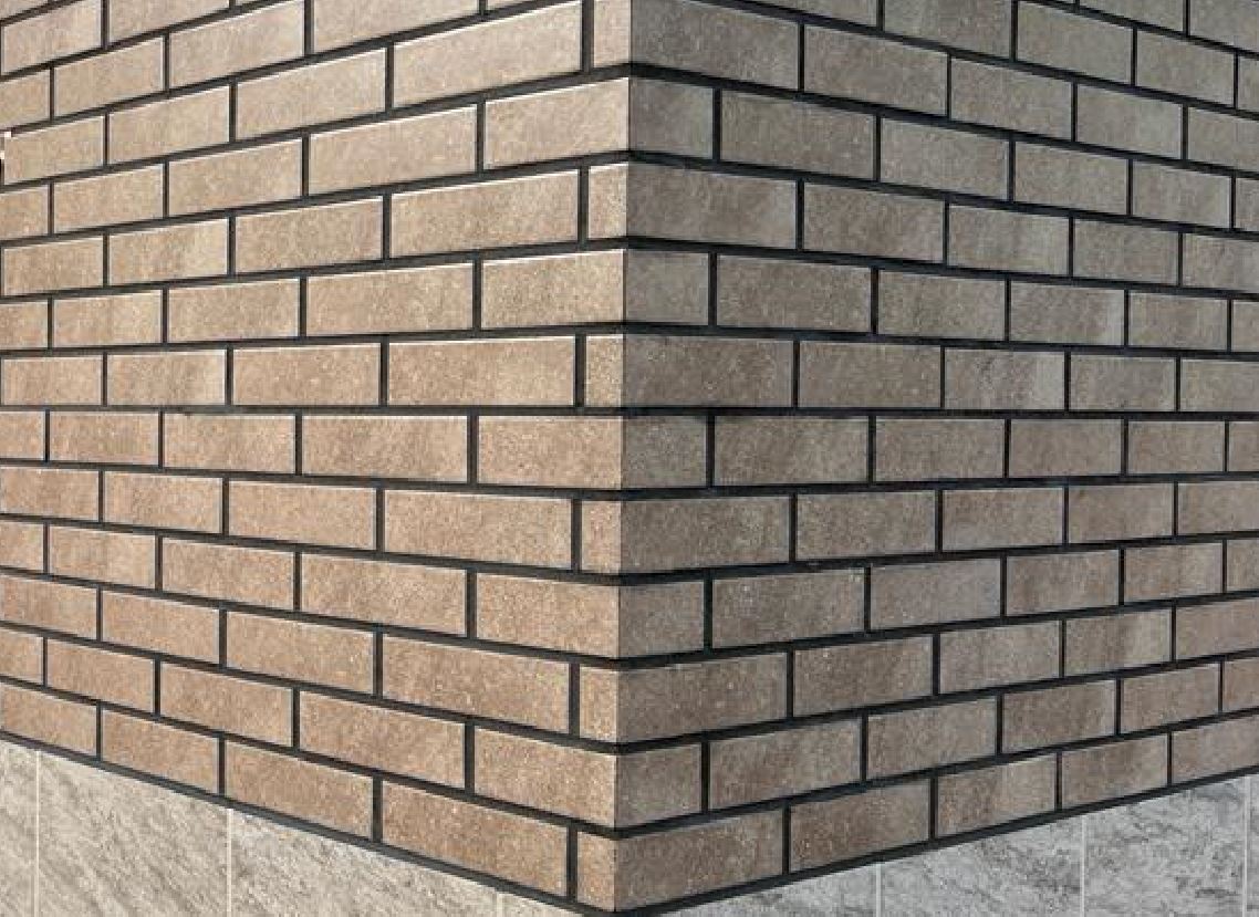 Mattone Sabbia Brown 245X66х7,4 мм Клинкерная фасадная плитка под кирпич облицовочная, коричневая