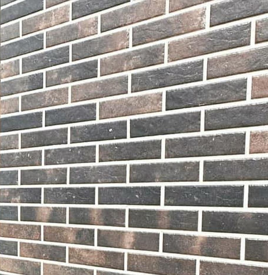 SCANDIANO BROWN 245X66х7,4 мм Клинкерная фасадная плитка под кирпич облицовочная коричневая