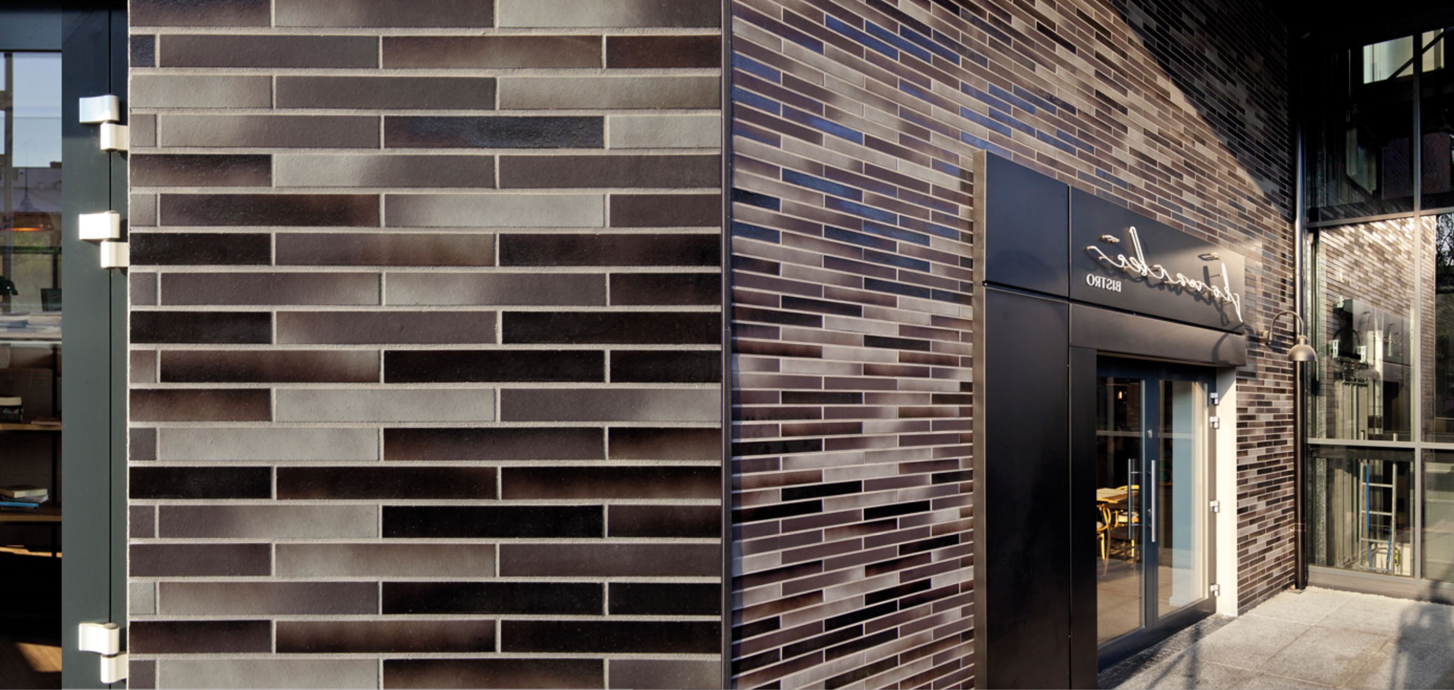 Atlantis KohleBrand Schieferstruktur 365*71*10 мм Клинкерная фасадная плитка под кирпич ригельная Langformat ABC