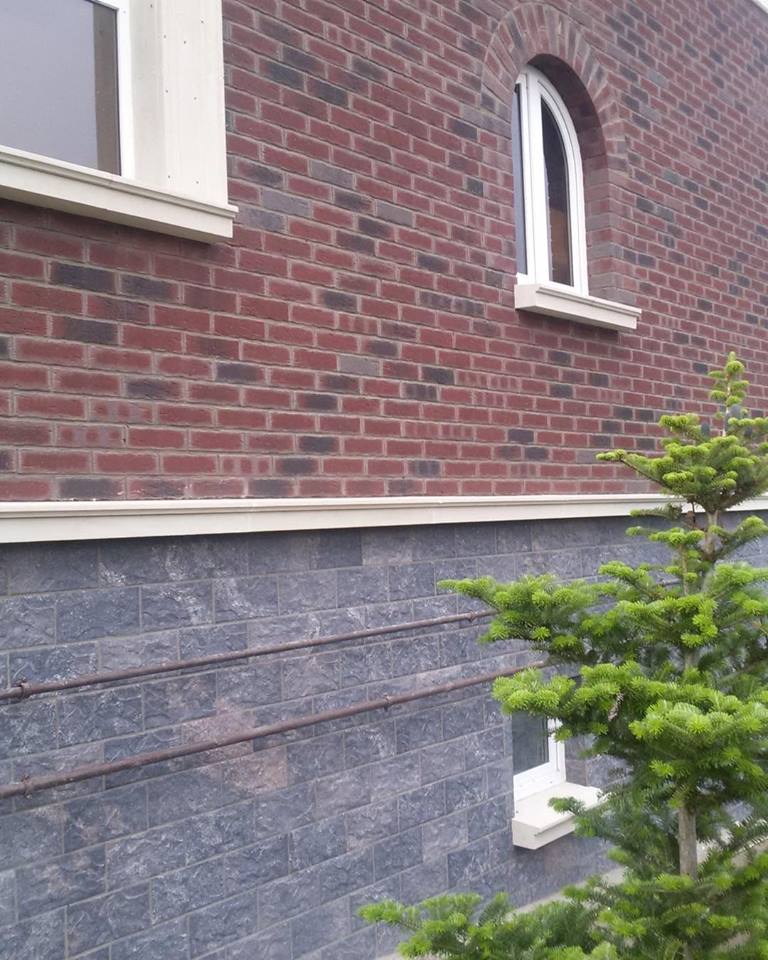 Клинкерная фасадная плитка облицовочная под камень Stroeher (Штроер) Kerabig KS 18 schildpatt, 604*296*12 мм