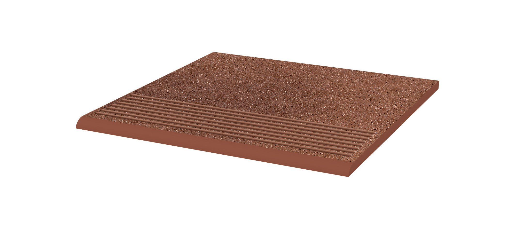 Taurus Brown клинкерная ступень с насечками противоскользящая 300x300x11 мм