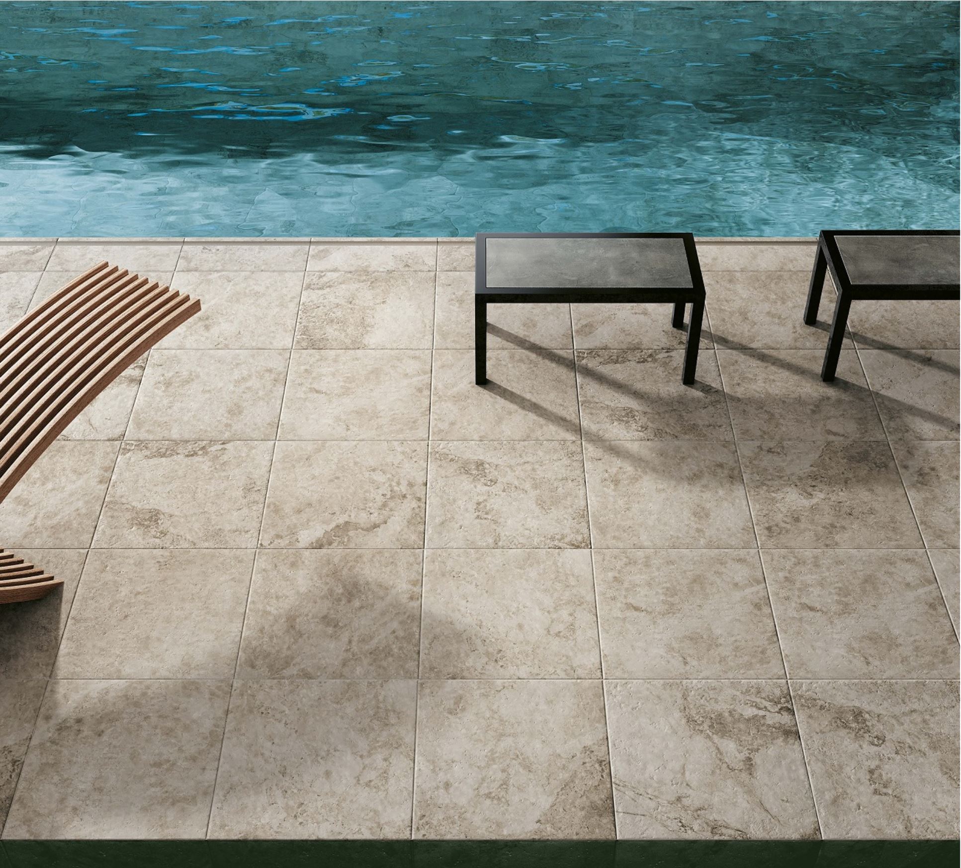 Плитка напольная уличная Supernova Stone Pearl Lastra 20mm 600х600х20мм