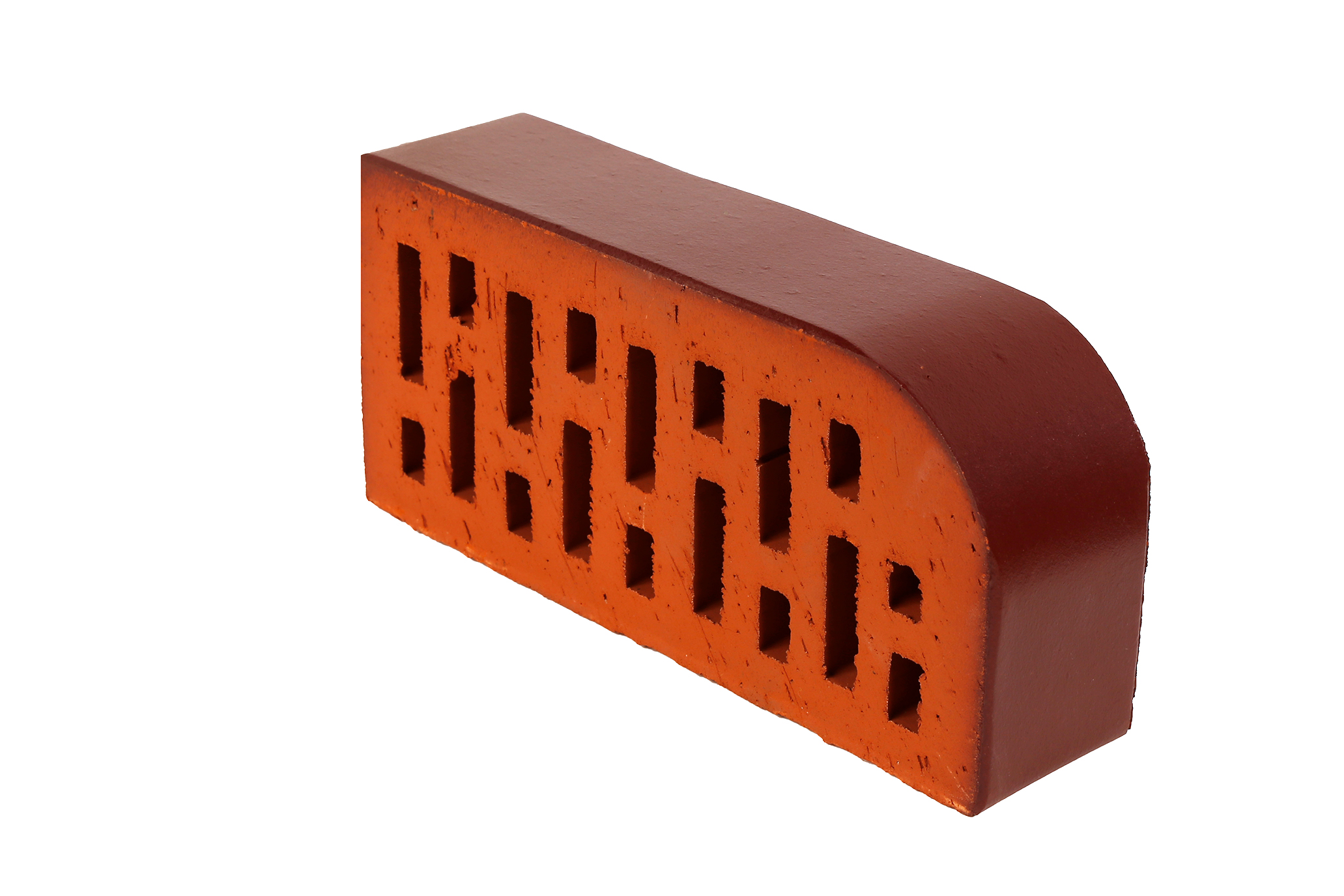 Lode ANDROMEDA F15 гладкий, 250*120*65 мм, Кирпич фигурный пустотелый, красный бордо