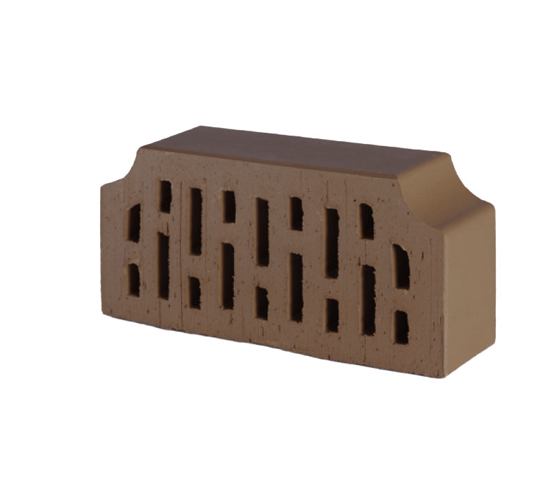 Кирпич фигурный печной пустотелый