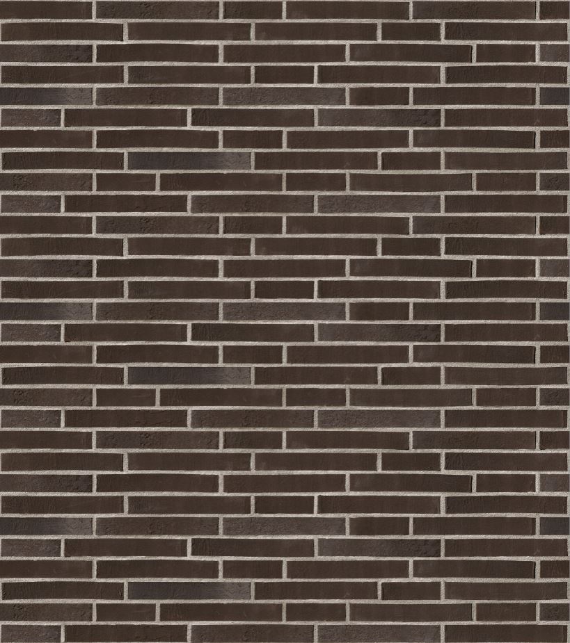 Кирпич облицовочный Клинкерный ригельный Langformat ABC 36101 Aquaterra Rauchschwarz DF 365*115*52 мм