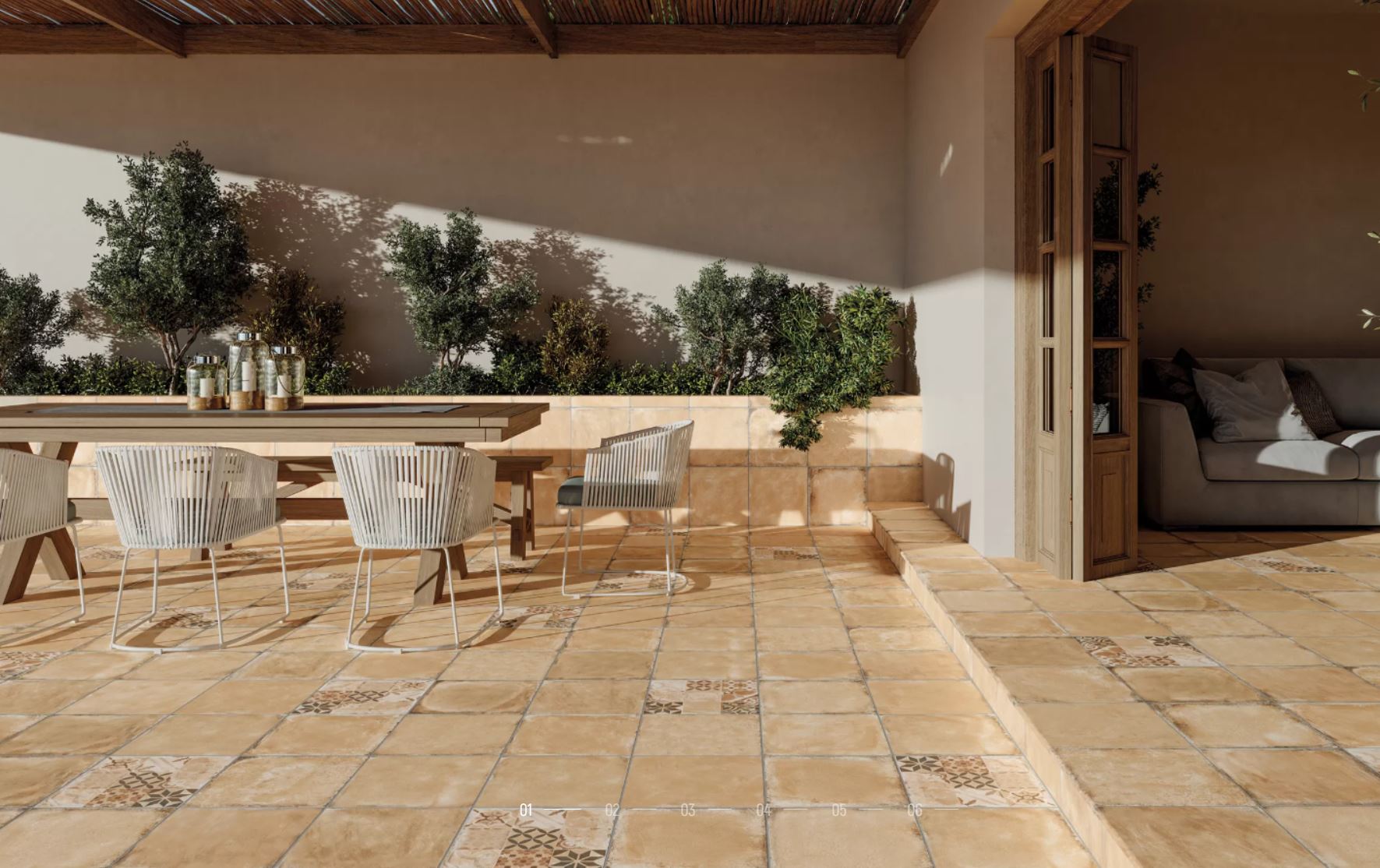 Alhamar PAJA Exagres 330*330*10 мм, напольная клинкерная плитка противоскользящая