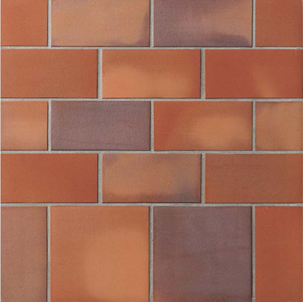 Клинкерная ступень флорентинер противоскользящая плитка Stroeher KERAPLATTE TERRA 316 patrician red flashed 340*240*12 мм