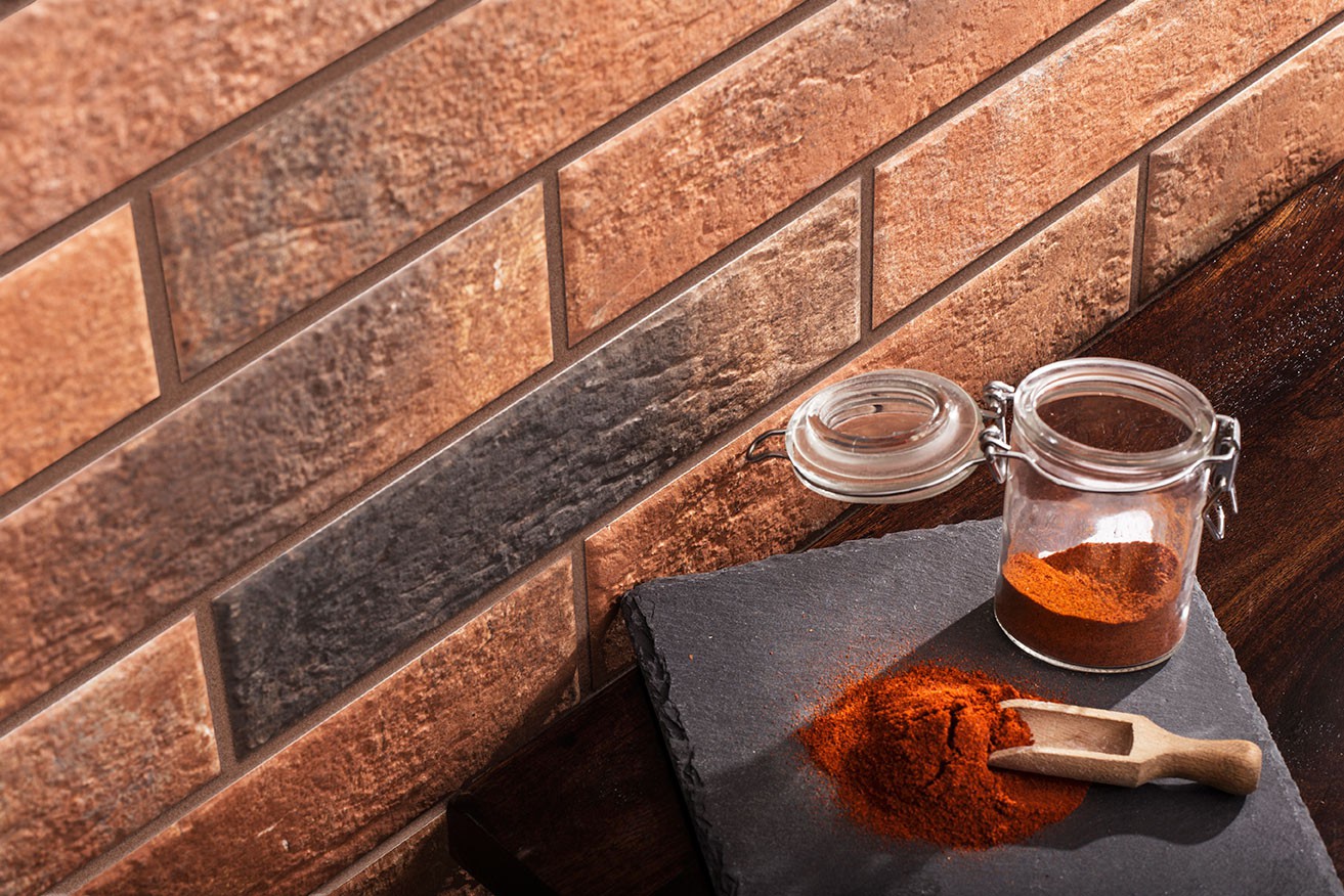 Фасадная и Интерьерная клинкерная плитка под кирпич Cerrad Elewacja Loft brick chili 245*65*8 мм