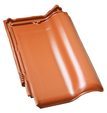 Керамическая черепица рядовая Roben MONZAplus медный красно-коричневый ангоб