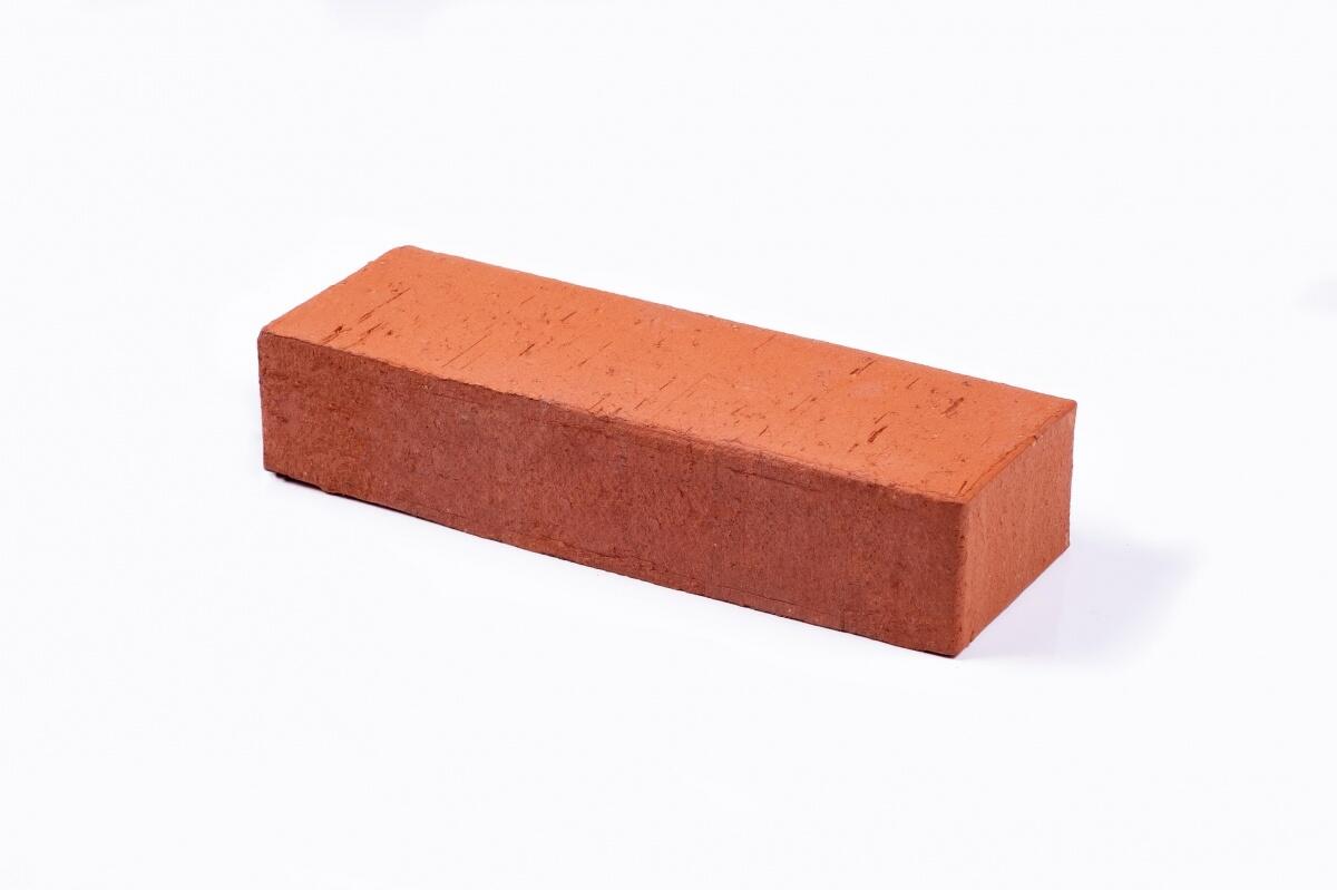 Красная ригельная тротуарная плитка/брусчатка клинкерная 250*80*52 мм, пятый элемент