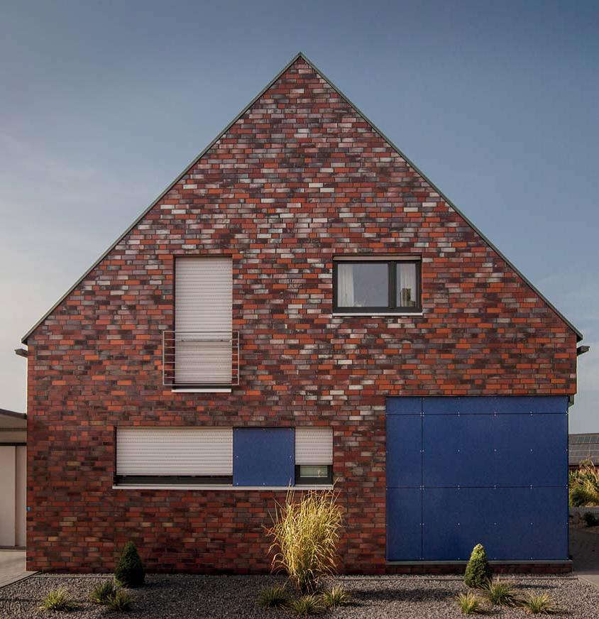 Кирпич облицовочный Клинкерный ABC 7554 Norderney blau-bunt Schmolz glatt  55NF 240*71*55 мм