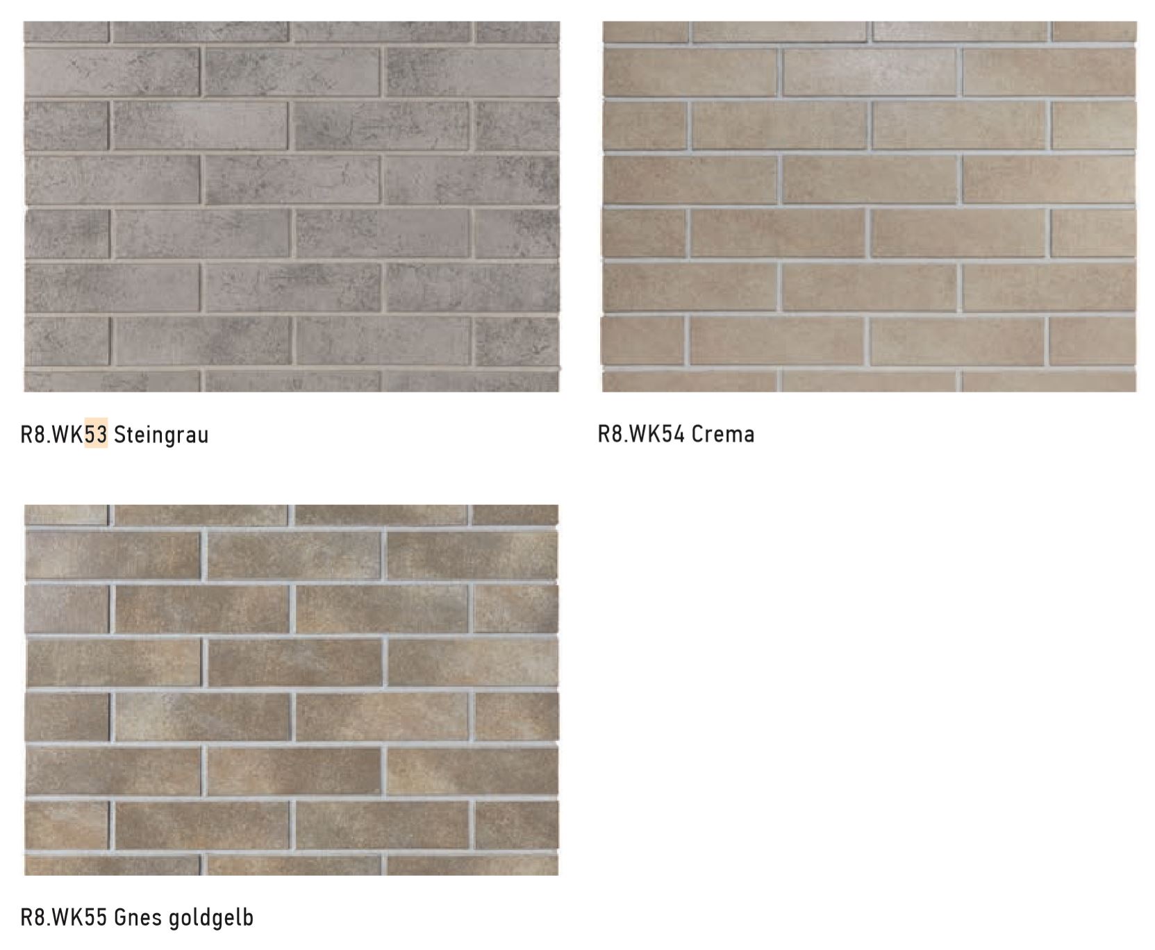 Клинкерная плитка под кирпич Westerwalder glazed WK-53 Steingrau 240*71*8 мм Westerwalder Klinker