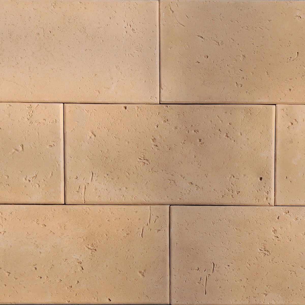 Травертин-3 Искусственный камень плитка для навесного вент фасада без расшивки шва  200X400X24 мм