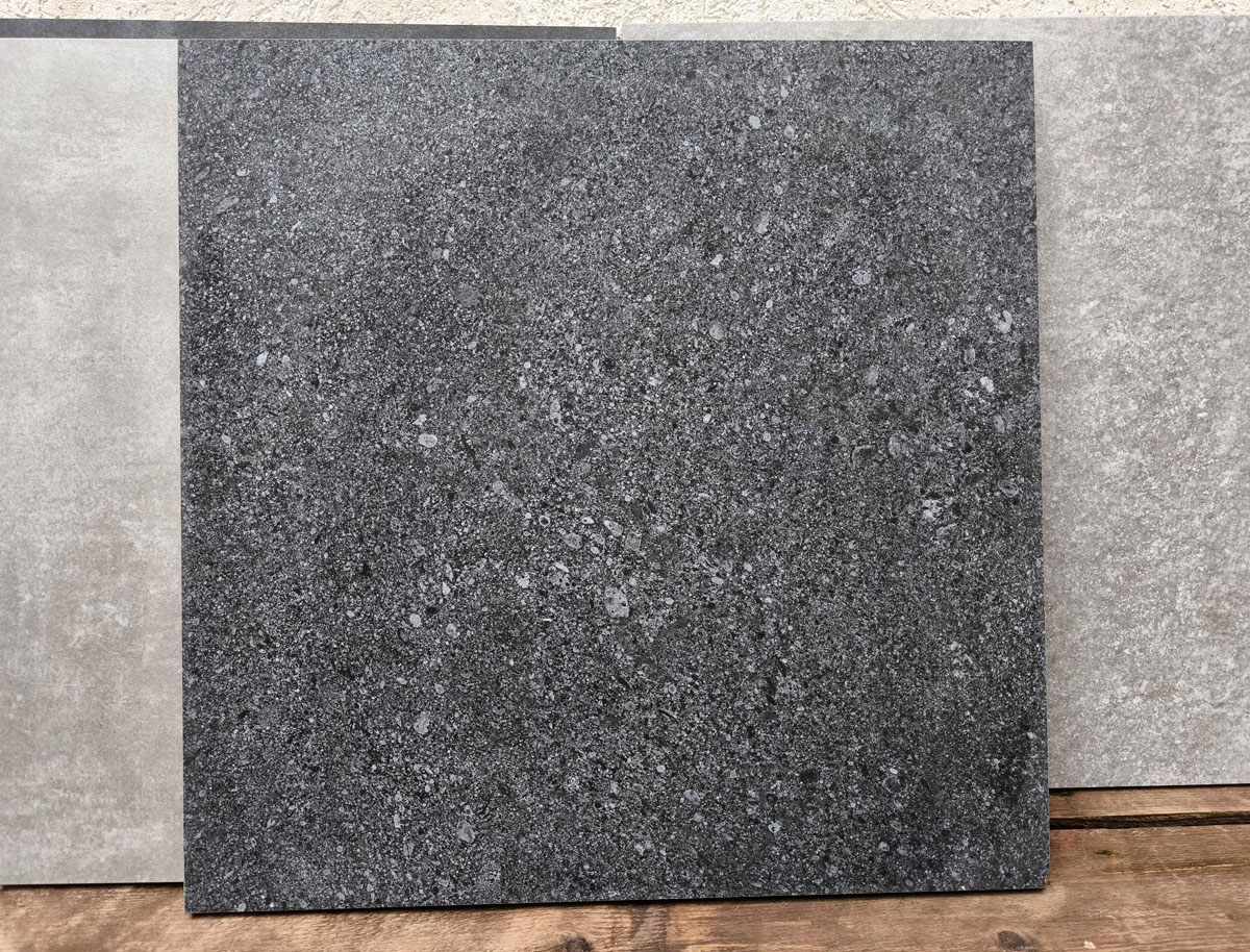 Dior Black 20 мм тротуарная плитка уличная, противоскользящая, керамогранитная 600*600*20 мм OutdoorDesign