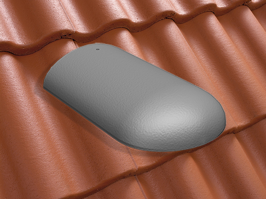 Конечная хребтовая черепица натуральная цементно-песчаная Classic кирпично-красный 24, Kriastak Baltic tile