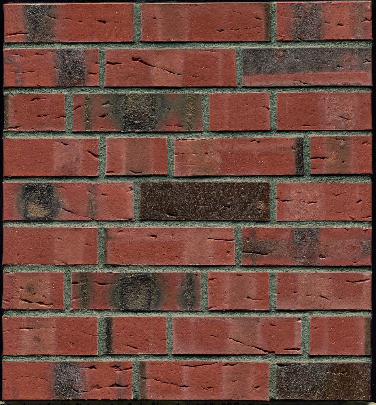 Кирпич облицовочный Клинкерный ABC 1008581 Grafschafter rot-Kohle NF 240*115*71 мм