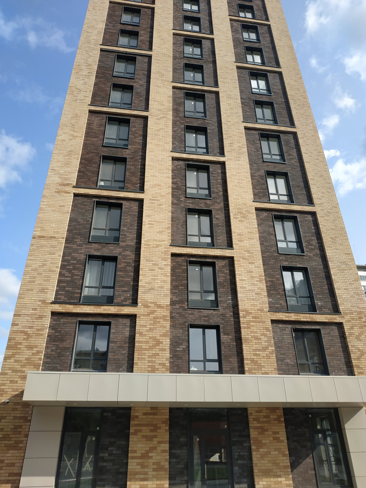 Борн-3 Плитка под кирпич для навесного вент фасада без расшивки шва  250X65X24 мм искусственный камень