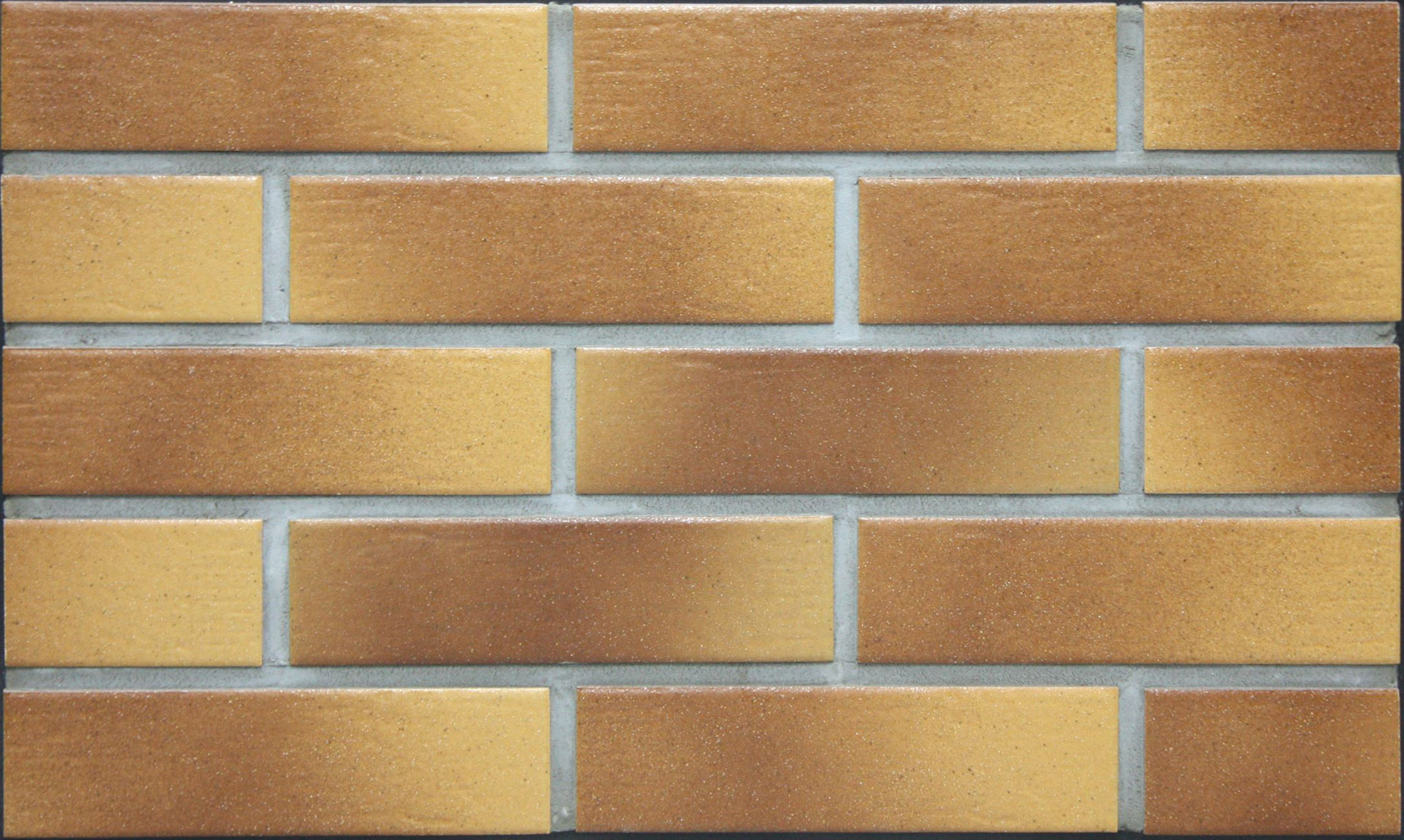 Aquarius Brown 245X66х7,4 мм Клинкерная фасадная плитка под кирпич облицовочная желтая