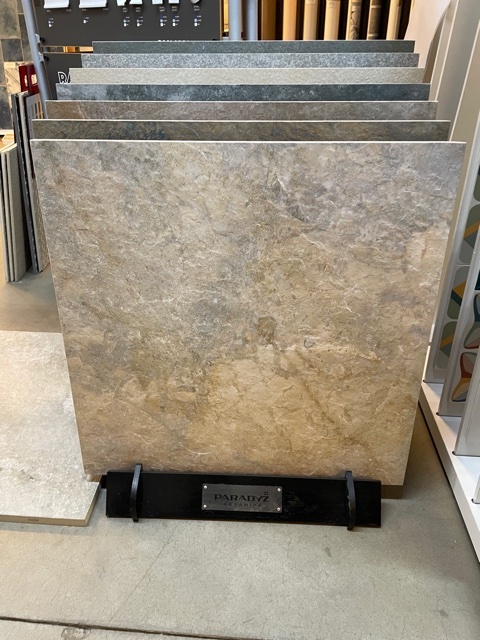 Burlington Ivory Struktura 20 мм тротуарная плитка уличная, противоскользящая, керамогранитная 595*595*20 мм Paradyz