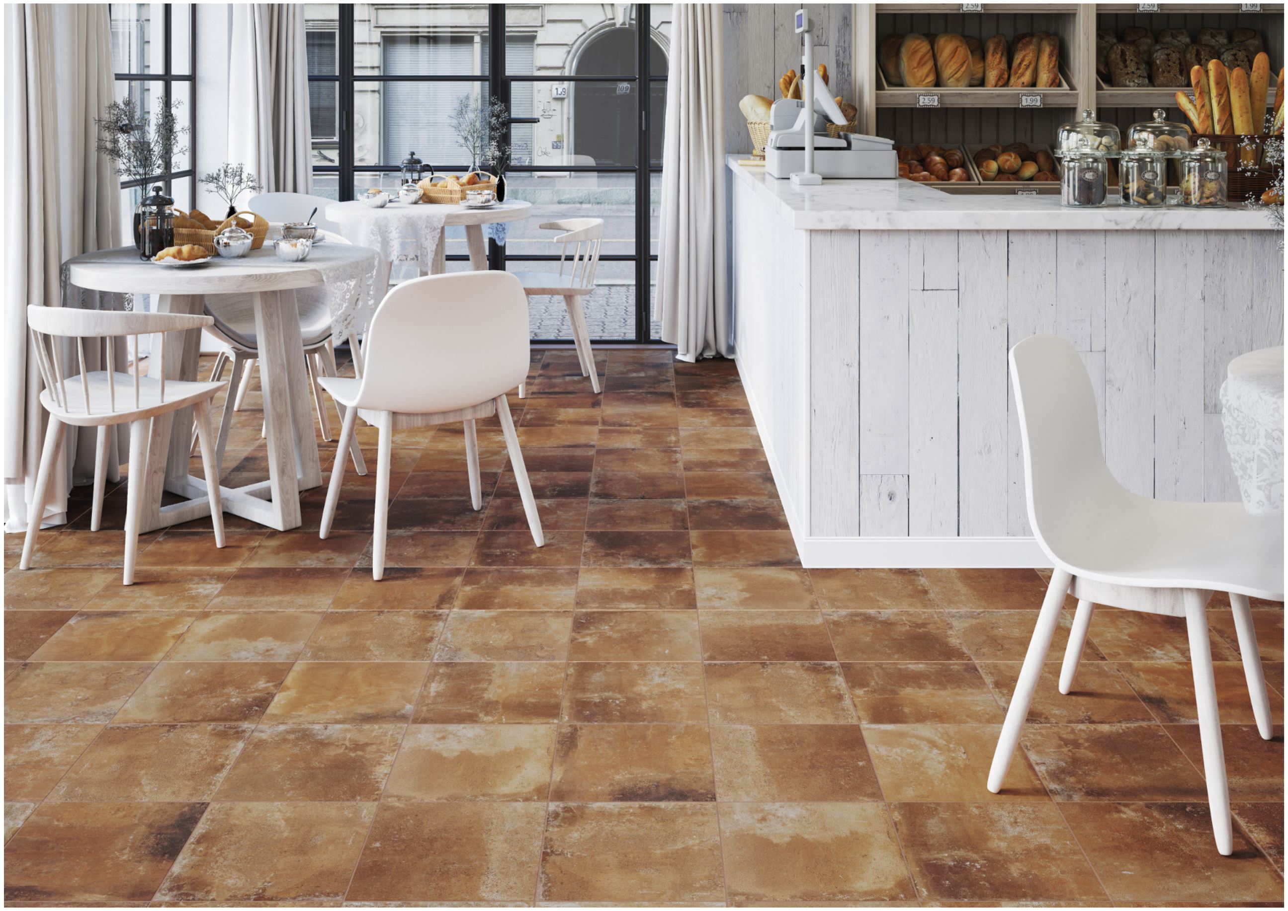 Клинкерная плитка напольная противоскользящая Cerrad Podloga Piatto terra 300*300*9 мм