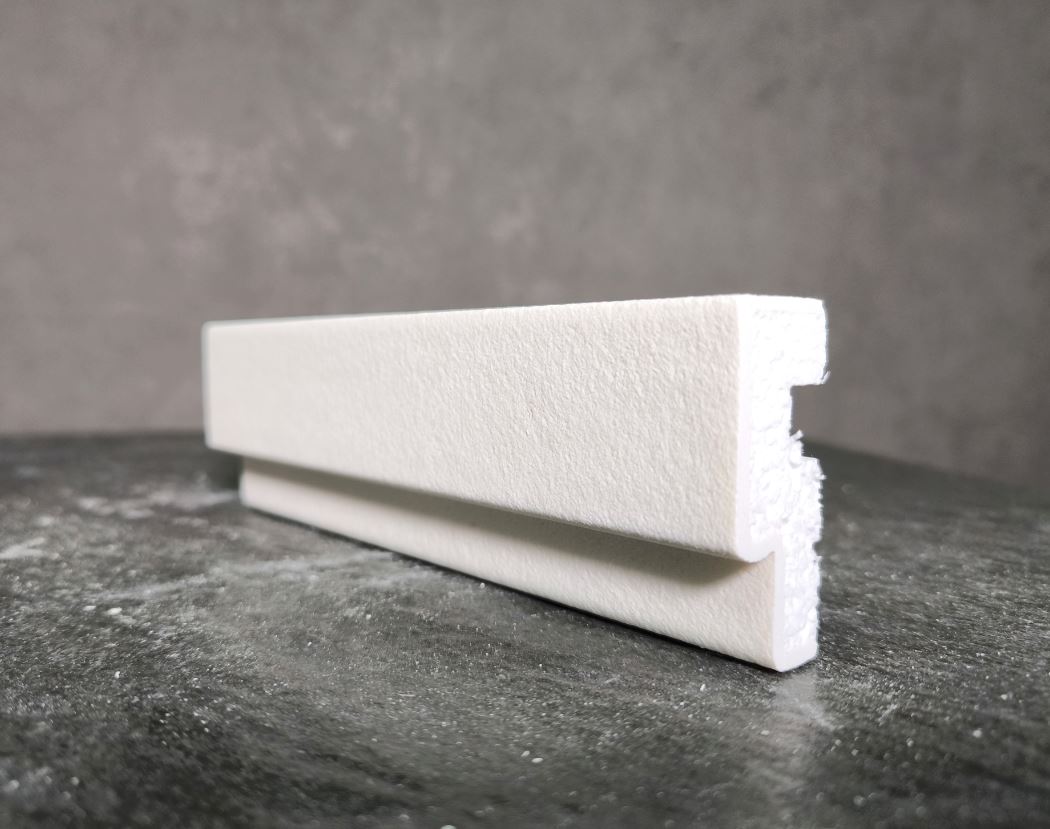 Молдинг для фасада - лепнина, декор из пенополистирола МВ-60/1 (МС-101) 60*25*2000 мм