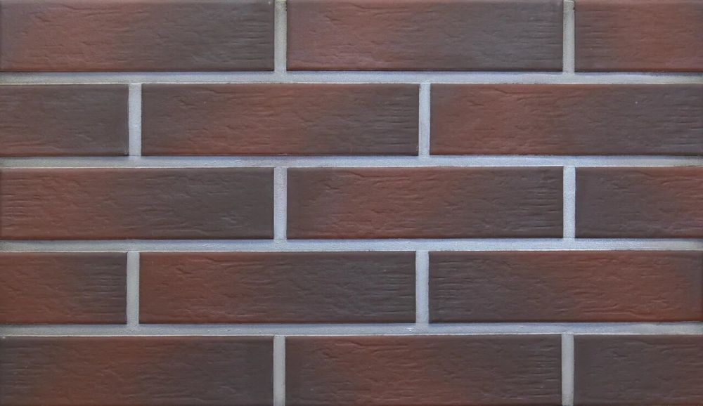 CLOUD BROWN DURO 245X66х7,4 мм Клинкерная фасадная плитка под кирпич облицовочная коричневая