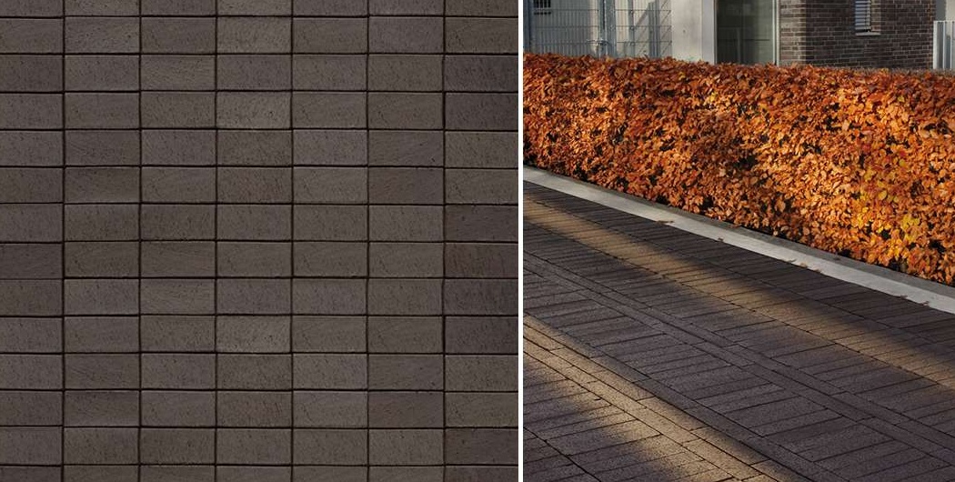 Тротуарная плитка / брусчатка Клинкерная ABC Schieferschwarz (Счиеферсчварз) 200*100*52 мм