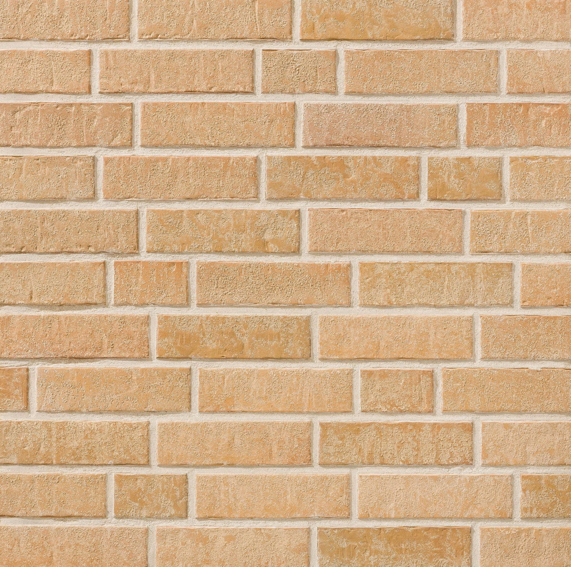Клинкерная фасадная плитка облицовочная под кирпич Stroeher (Штроер) Zeitlos 355 sandschmelz рельефная, 400*35*14 мм