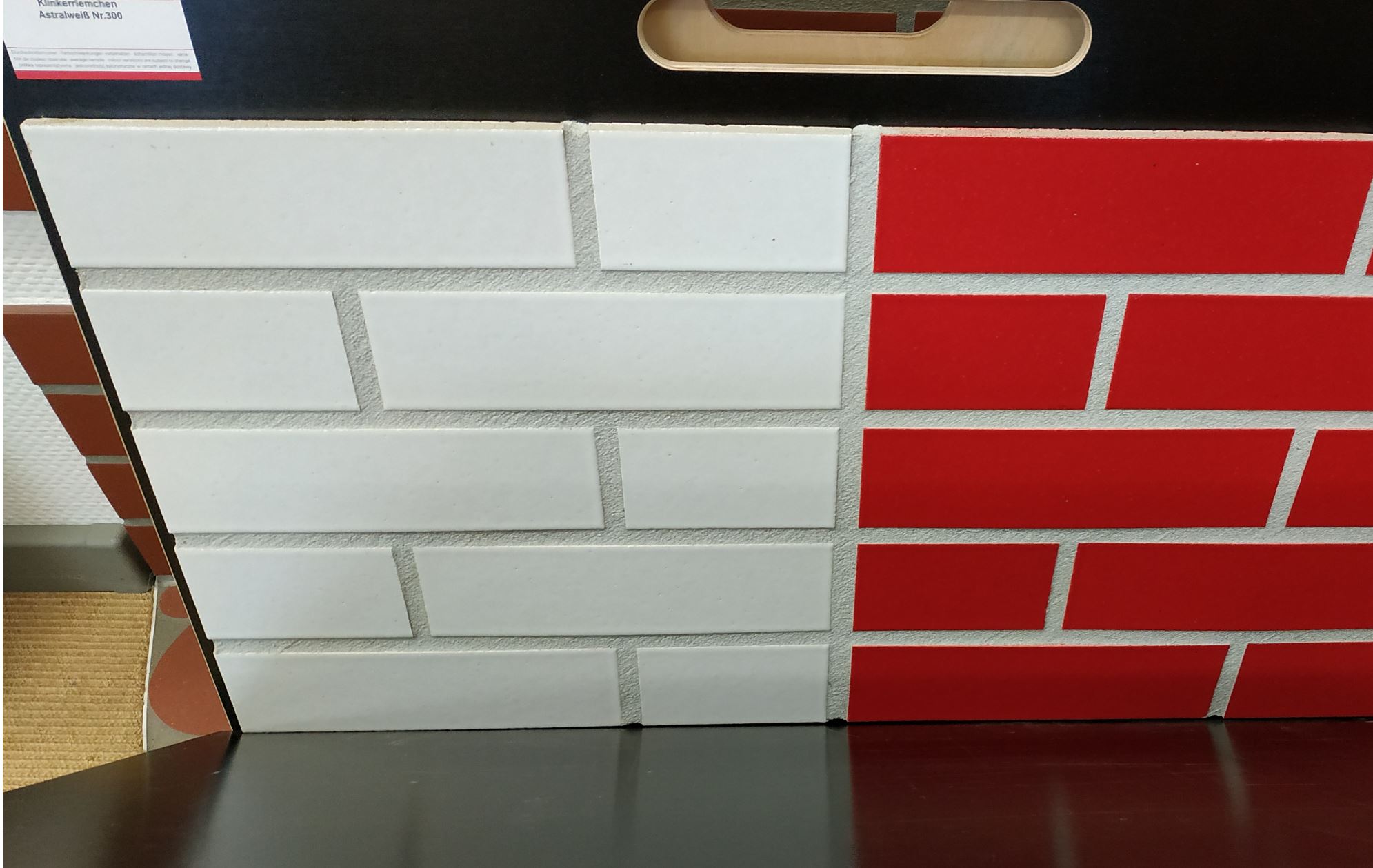 Фасадная Термопанель из пенополистирола ППС 60 мм с Клинкерной Глазурованной плиткой Weiss 300, 240*71*10 мм