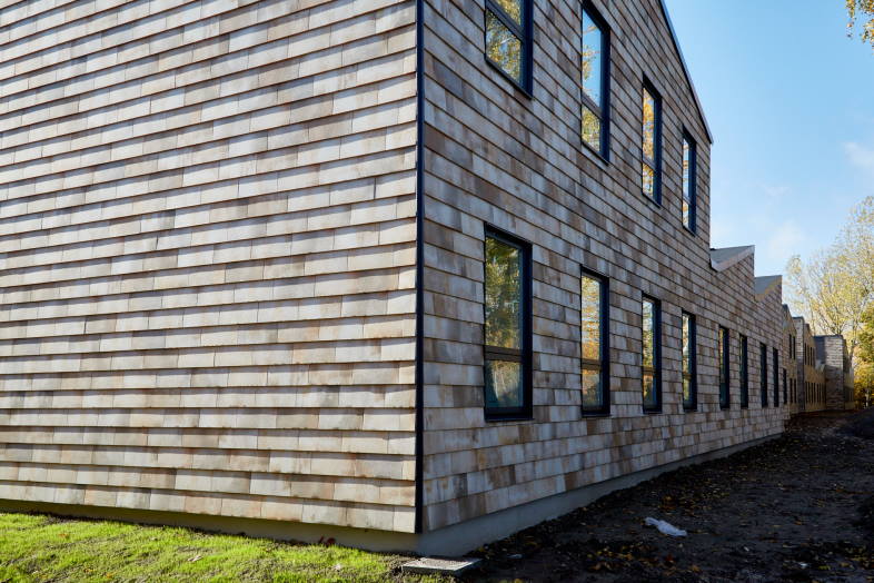 Tempio Rustikotta LIGHT GRUNGE FLAMED 200x400x14мм Дранка керамическая плитка для навесного вент Фасада и Кровли