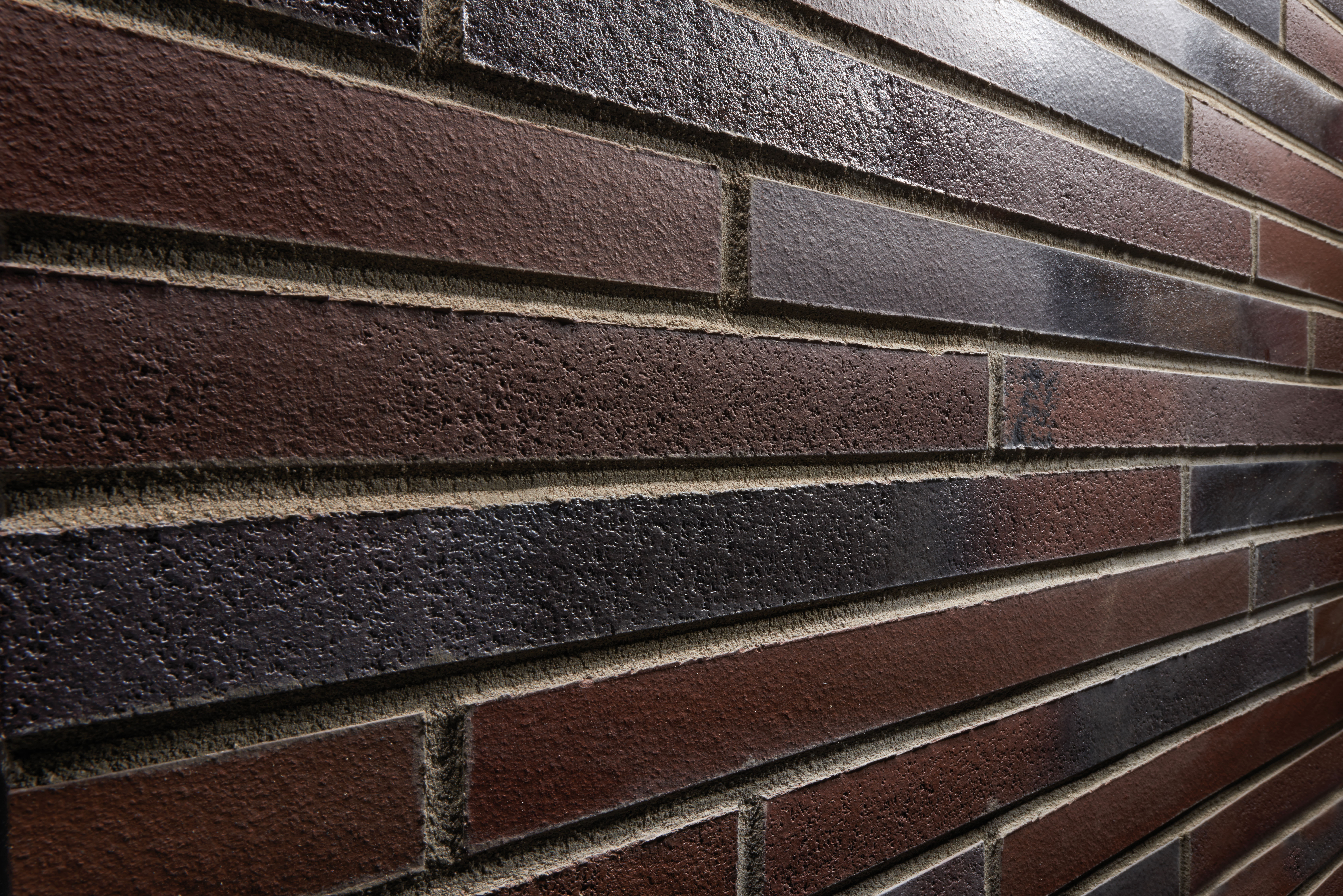 RIEGEL 50 455-braun-blau, 490*40*14мм Stroeher Клинкерная фасадная плитка под кирпич ригельная Langformat