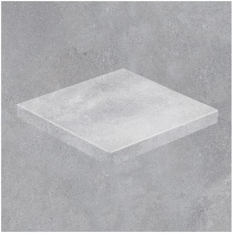 Клинкерная Ступень лофт Угловая противоскользящая плитка Stroeher KERAPLATTE ZOE 970 grey 340*340*35*11 мм