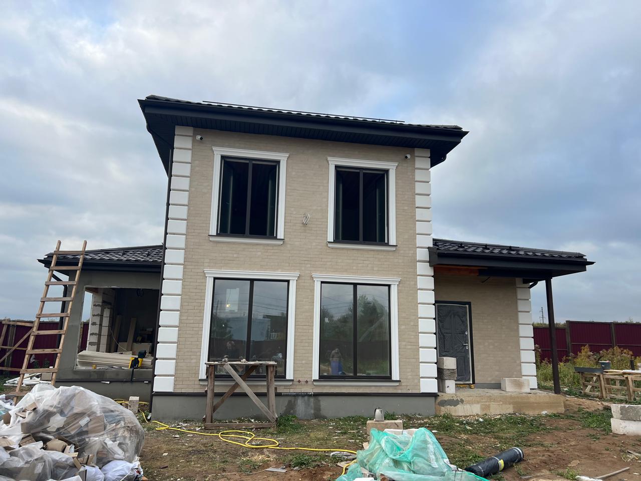 Mattone Sabbia Beige 245X66х7,4 мм Клинкерная фасадная плитка под кирпич облицовочная, бежевая