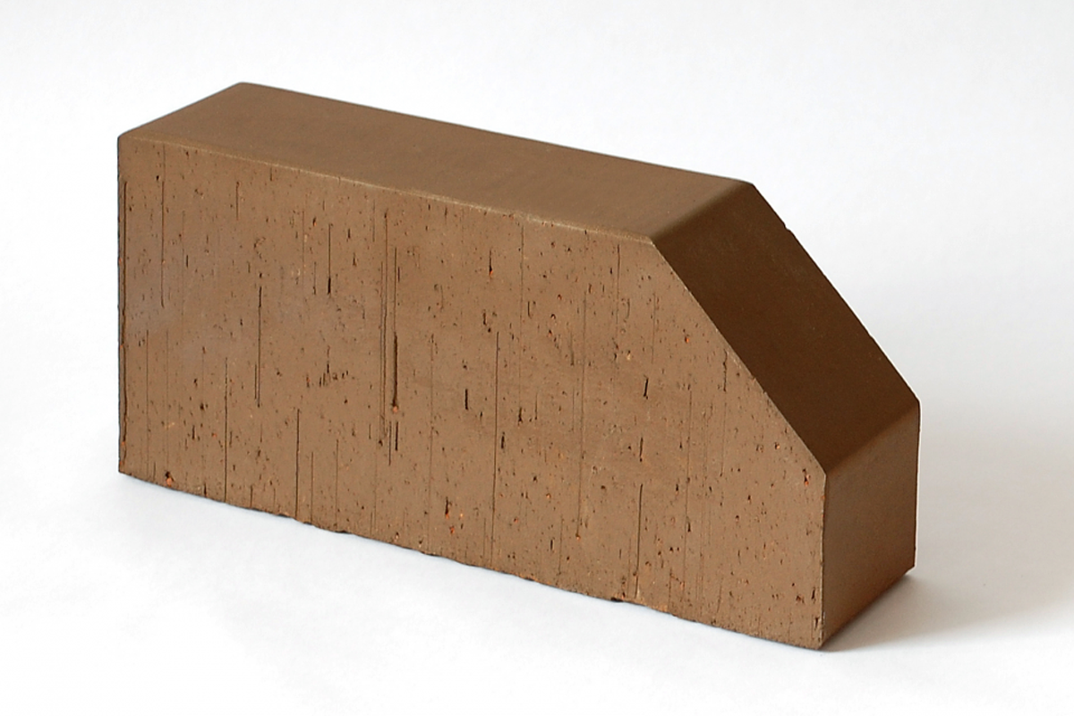 12.201106L Lode BRUNIS  F6 гладкий, 250*120*65 мм, Кирпич радиусный полнотелый коричневый
