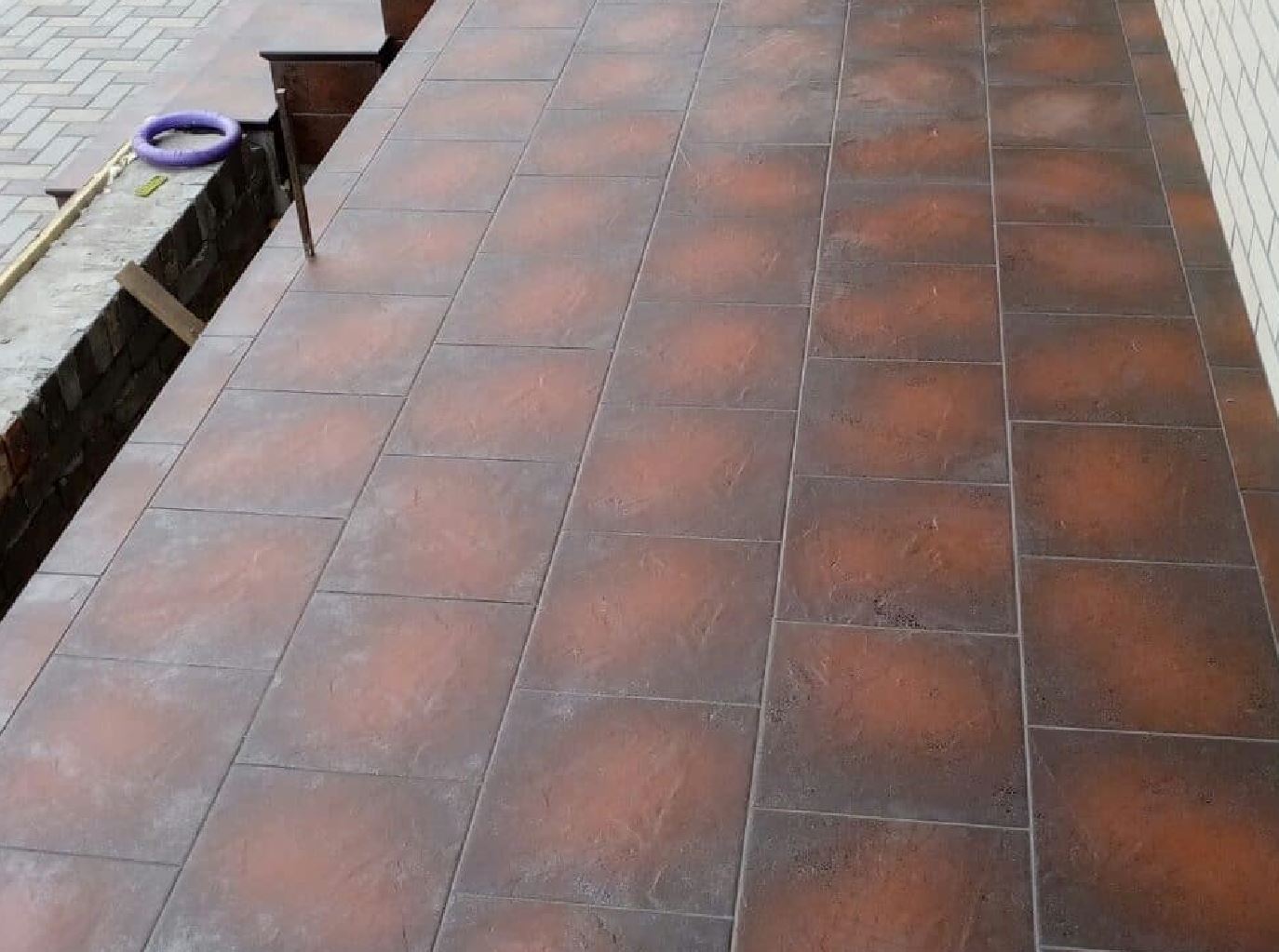 Semir Brown клинкерная ступень с насечками противоскользящая 300x300x11 мм