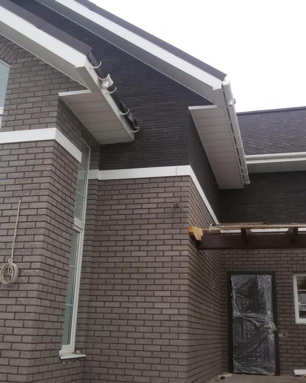 Клинкерная фасадная плитка облицовочная под кирпич Stroeher (Штроер) Zeitlos 237 austerrauch рельефная, 400*71*14 мм