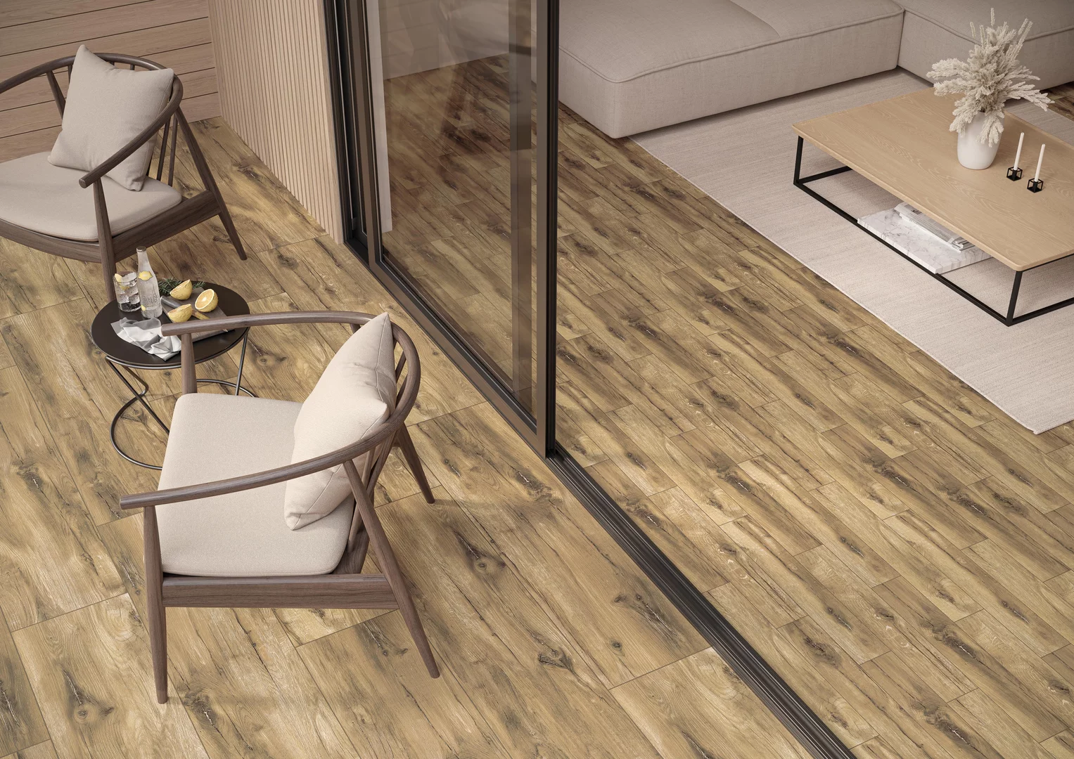 Rustland Naturale Gres 295*1195*20 мм тротуарная плитка уличная, противоскользящая, керамогранитная Paradyz