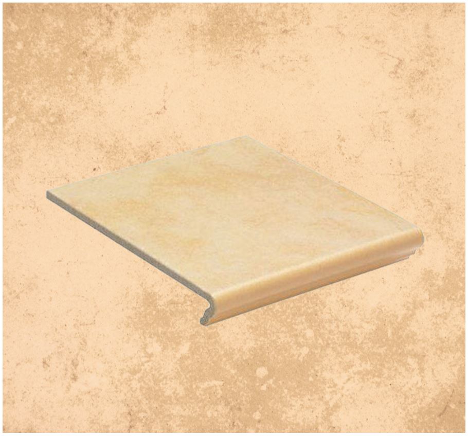 Клинкерная ступень флорентинер противоскользящая плитка EURAMIC CAVAR 541 facello 340*294*10 мм