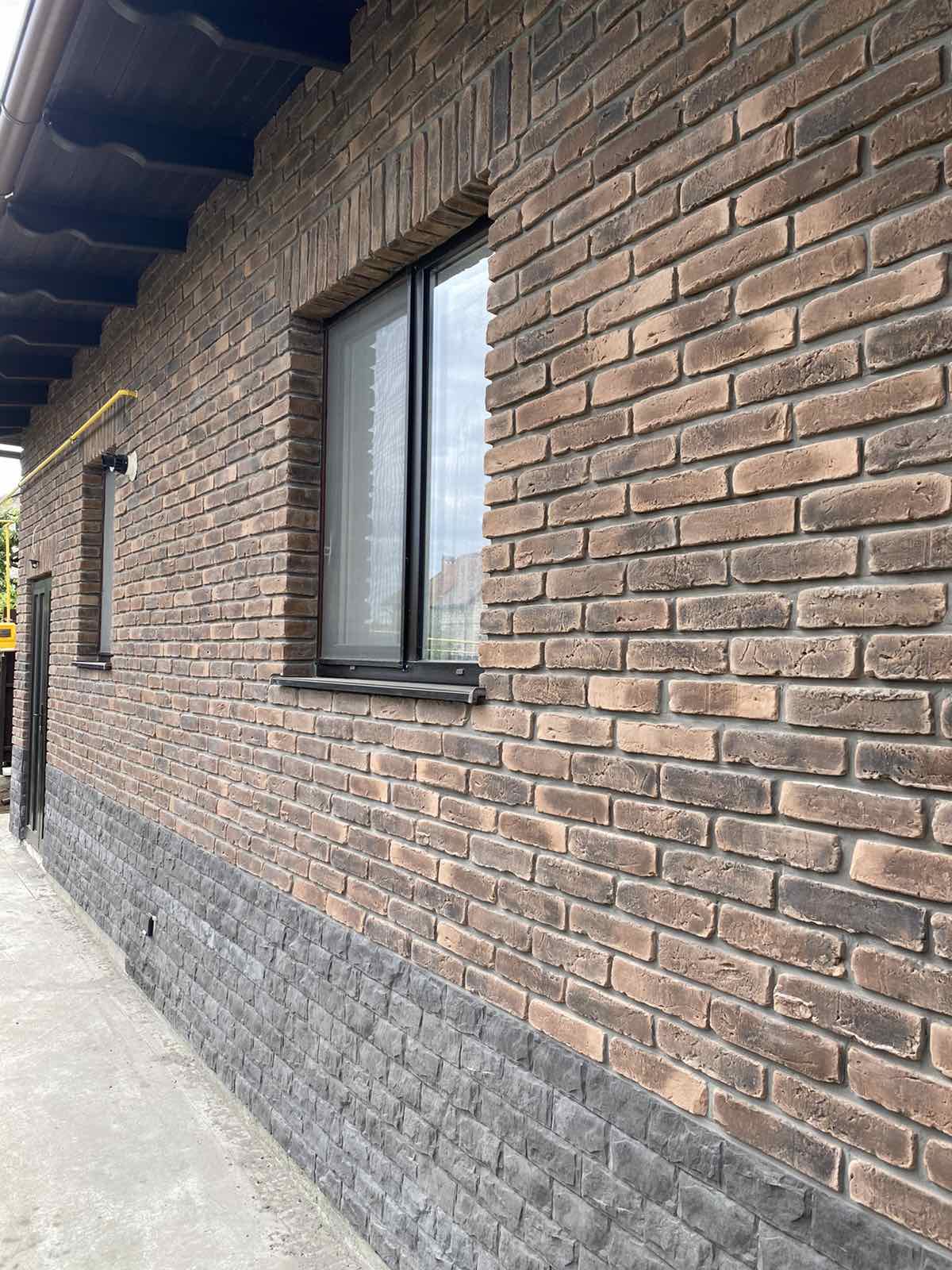 4 Скандинавский кирпич 250-260*60-70*15 мм, декоративный камень для фасада и интерьера Petra