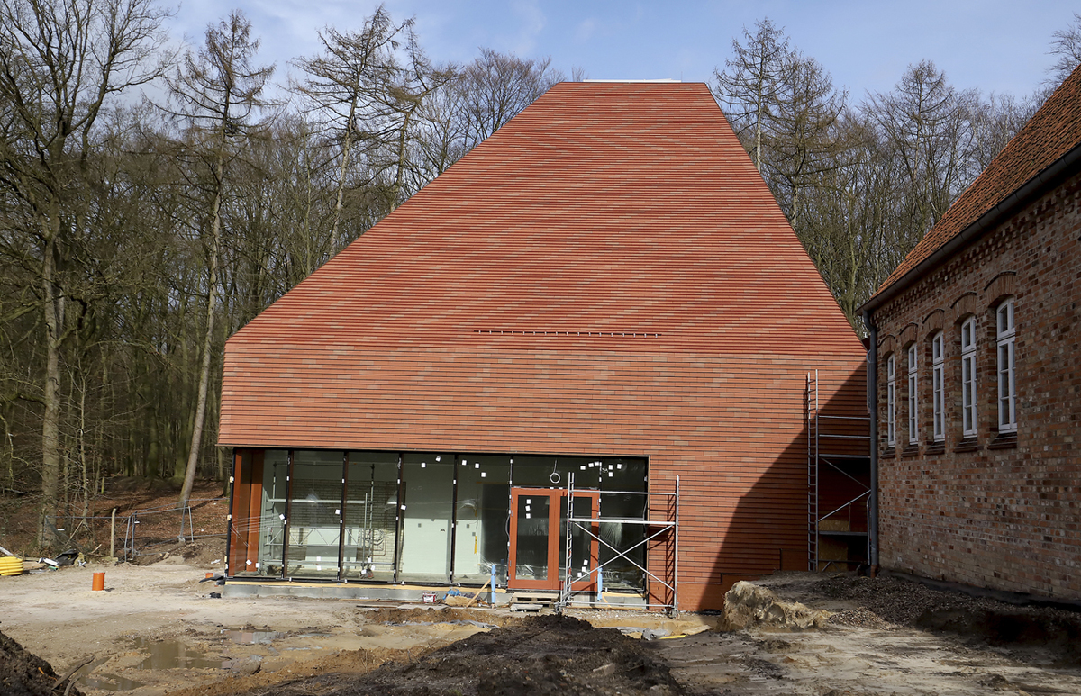 NORDIC Rot schwarz-besandet 365x250x30x14, ABC Клинкерная плитка для навесного вент Фасада и Кровли