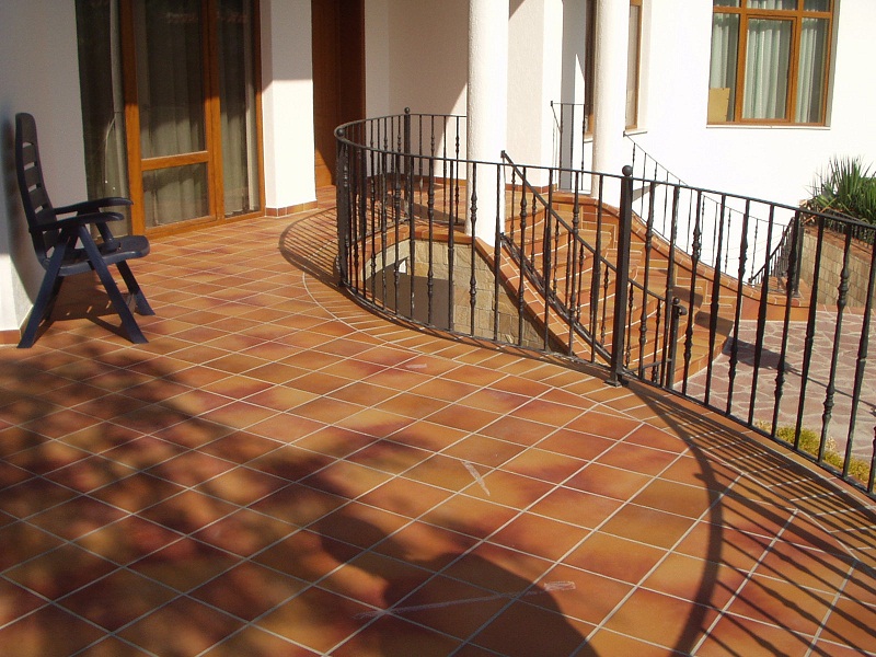 Клинкерная ступень флорентинер противоскользящая плитка Stroeher KERAPLATTE TERRA 307 wheat 340*240*12 мм