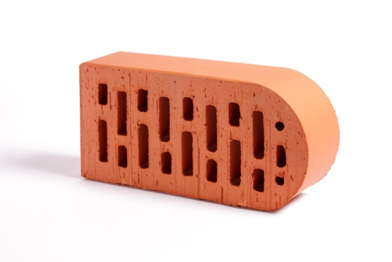 Lode JANKA F22 гладкий, 250*120*65 мм, Кирпич фигурный пустотелый  красный