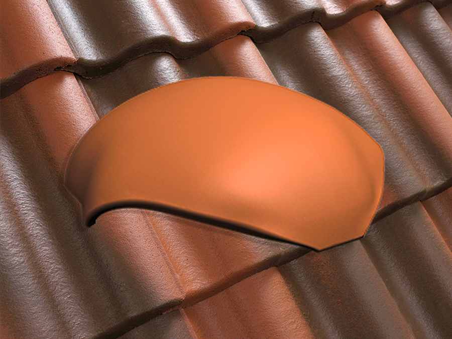 Y-образная черепица натуральная цементно-песчаная Antik кирпично-красный 29, Kriastak Baltic tile