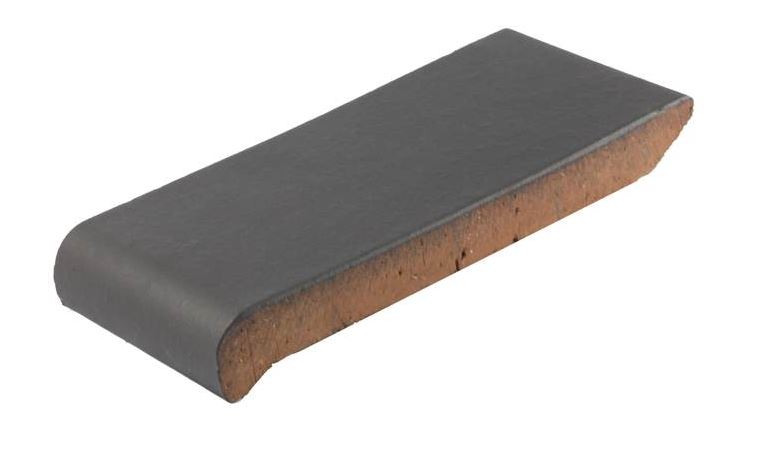 180*110*25 мм ОК18 графит Клинкерный подоконник - фасад дома ZG Klinker