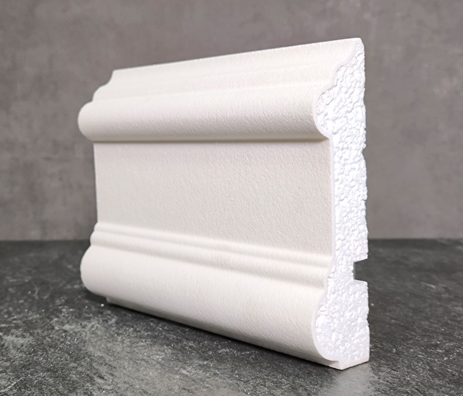 МОЛДИНГ цокольный для Фасада и Интерьера - лепнина, декор из пенополистирола ЦВ-150/2 150*40*2000 мм