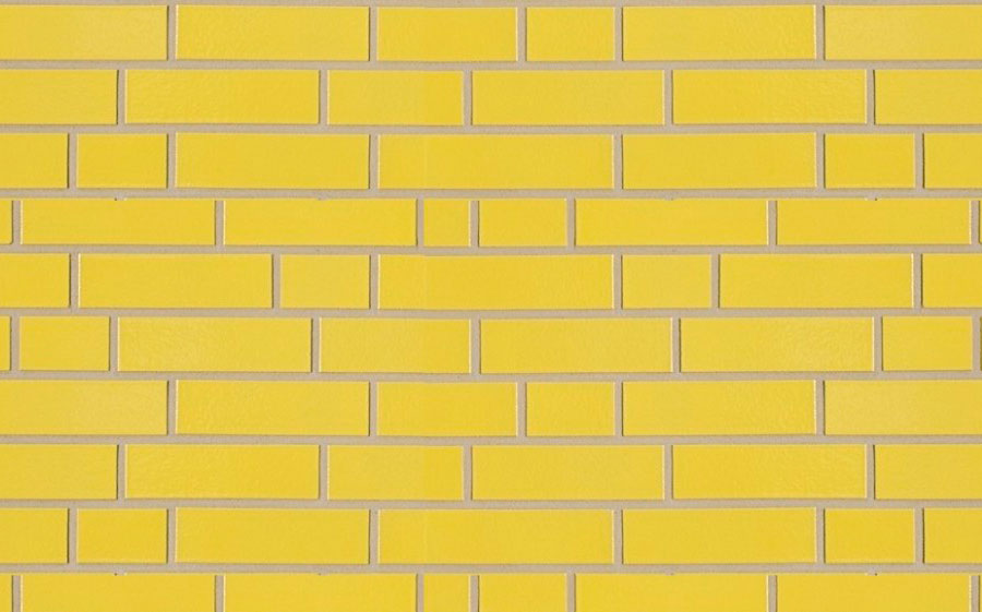 Фасадная Термопанель из пенополистирола ППС 60 мм с Клинкерной Глазурованной плиткой Gelb 310, 240*71*10 мм
